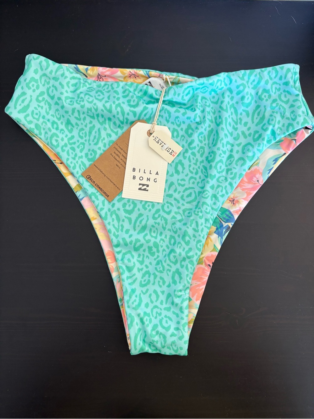 Billabong Sweet Tropics Reversible High Rise Bikini Bottoms